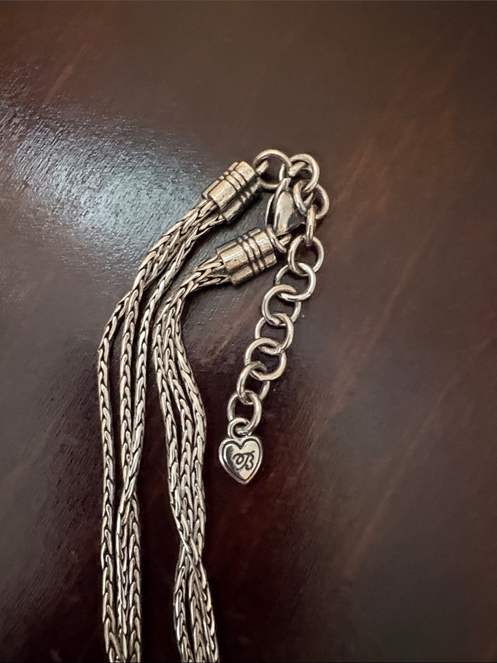 Brighton Silver Heart Filigree Pendant Necklace - Picture 3 of 5